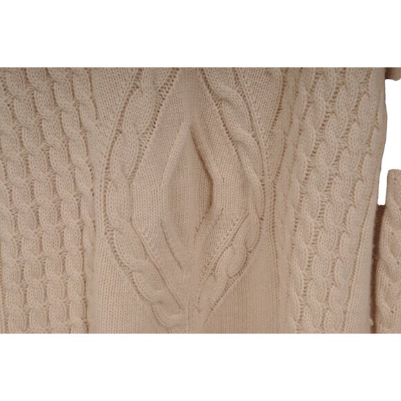 Barlajada Milano Womens Turtleneck Sweater Size Large Tan 100% Cashmere Pullover - Picture 3 of 7